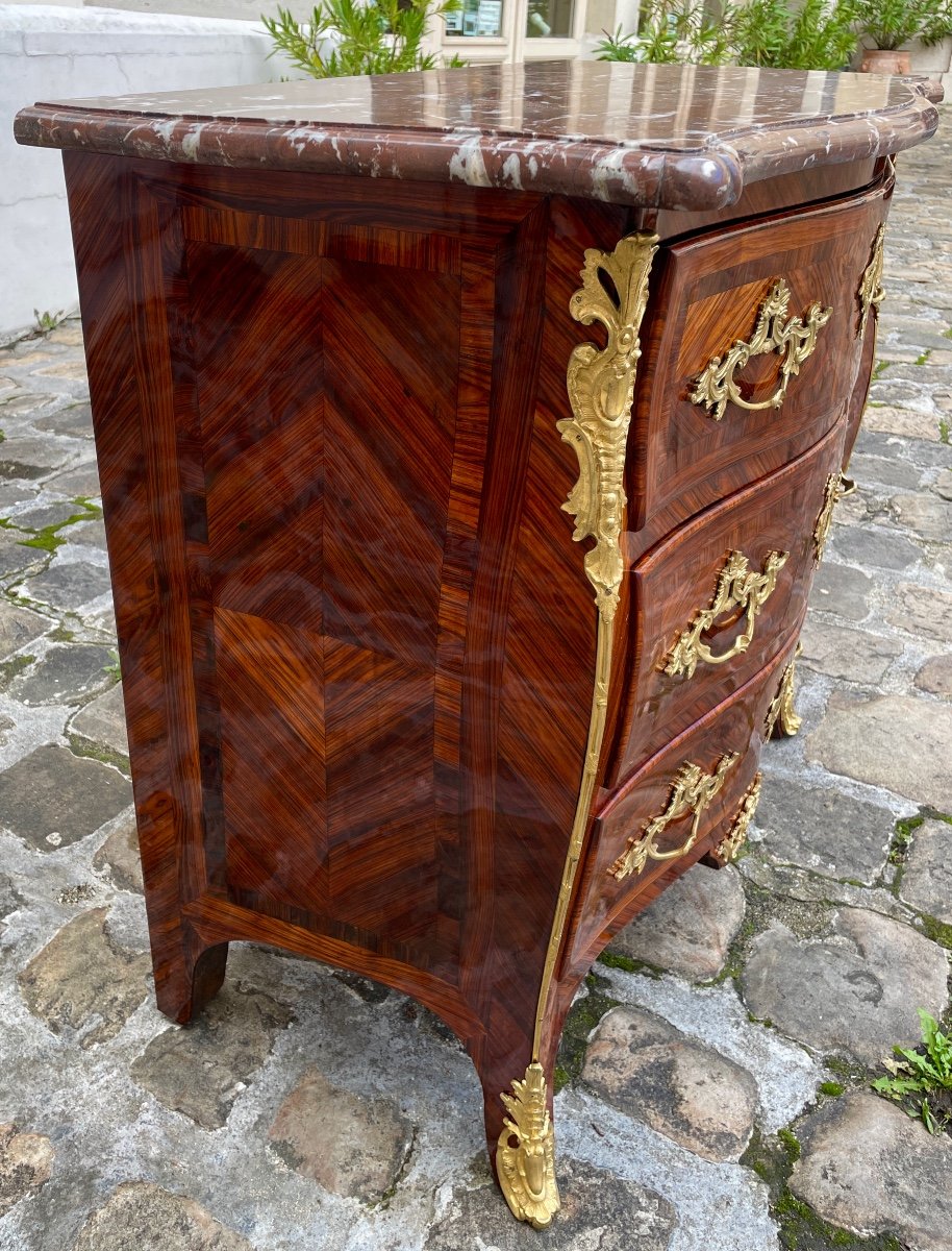 Louis XV Period Chest Of Drawers Stamped Jc Ellaume-photo-4