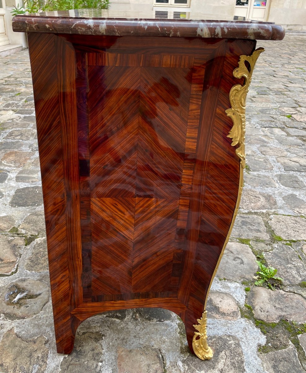 Louis XV Period Chest Of Drawers Stamped Jc Ellaume-photo-1