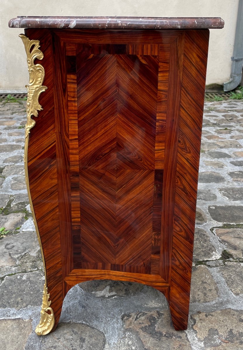 Louis XV Period Chest Of Drawers Stamped Jc Ellaume-photo-2