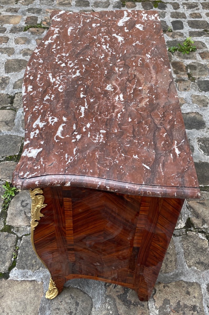 Louis XV Period Chest Of Drawers Stamped Jc Ellaume-photo-3