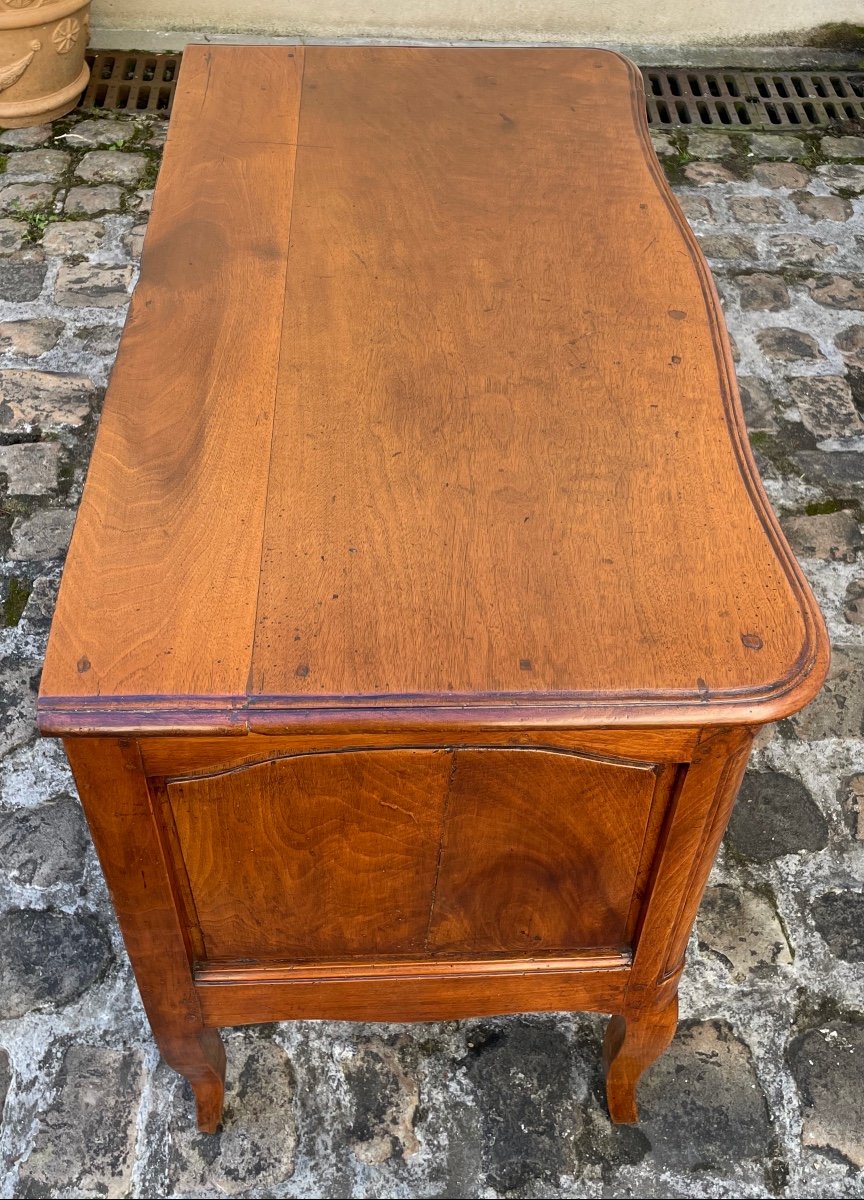 Commode d'époque Régence En Noyer-photo-7