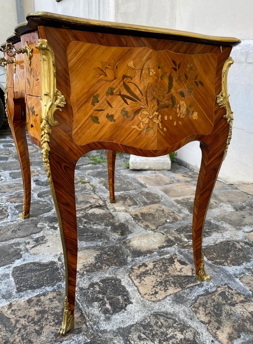 Petit bureau de Dame de style Louis XV.  Ancienne collection  Rothschild-photo-7