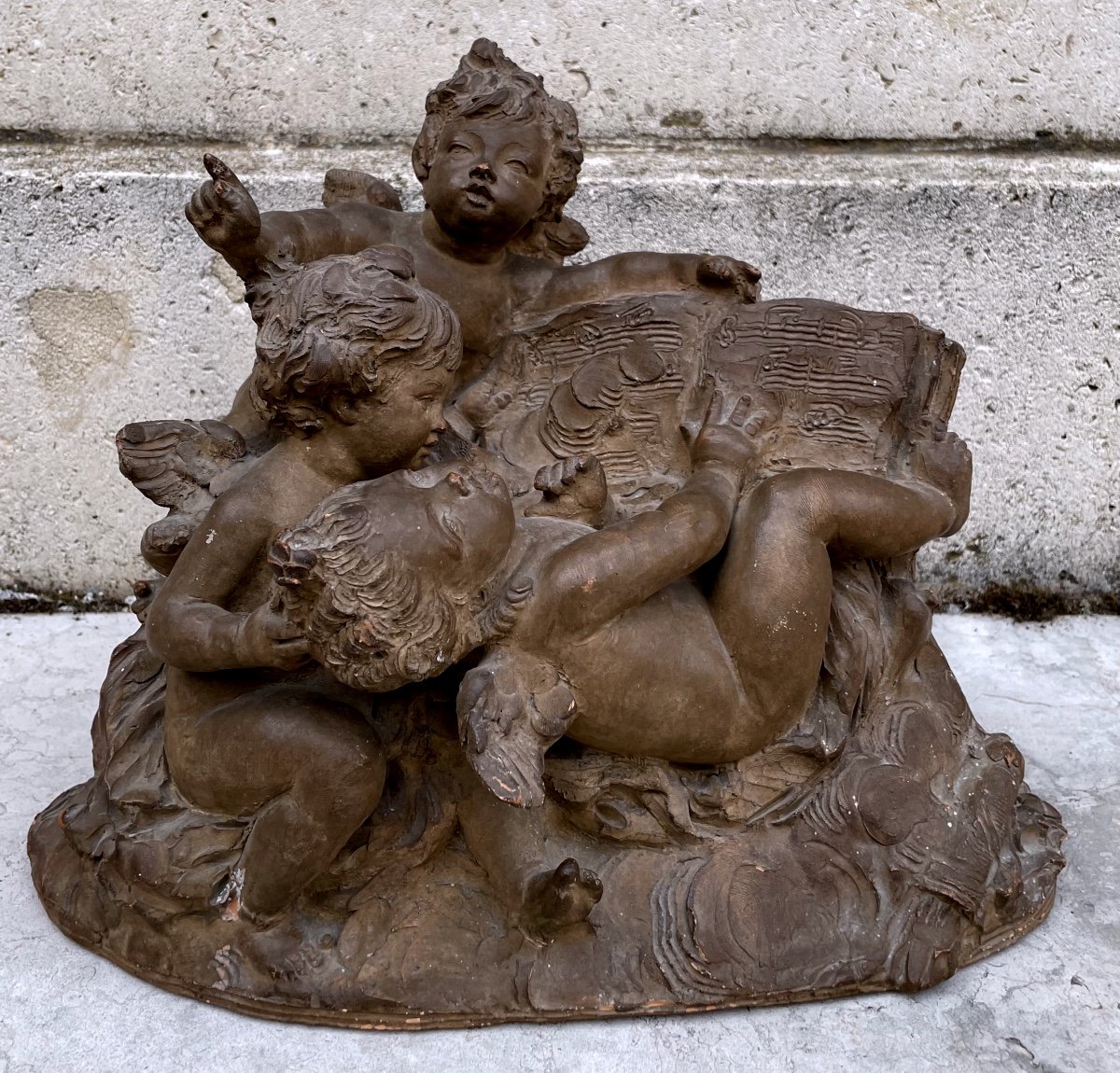 Terracotta Sculpture. Musical Children