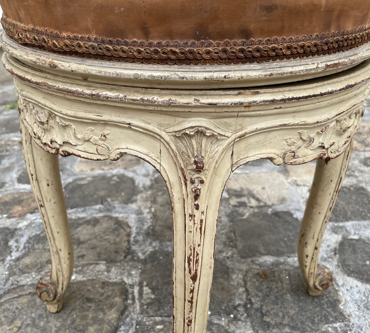 Tabouret De Piano De Style Louis XV-photo-4