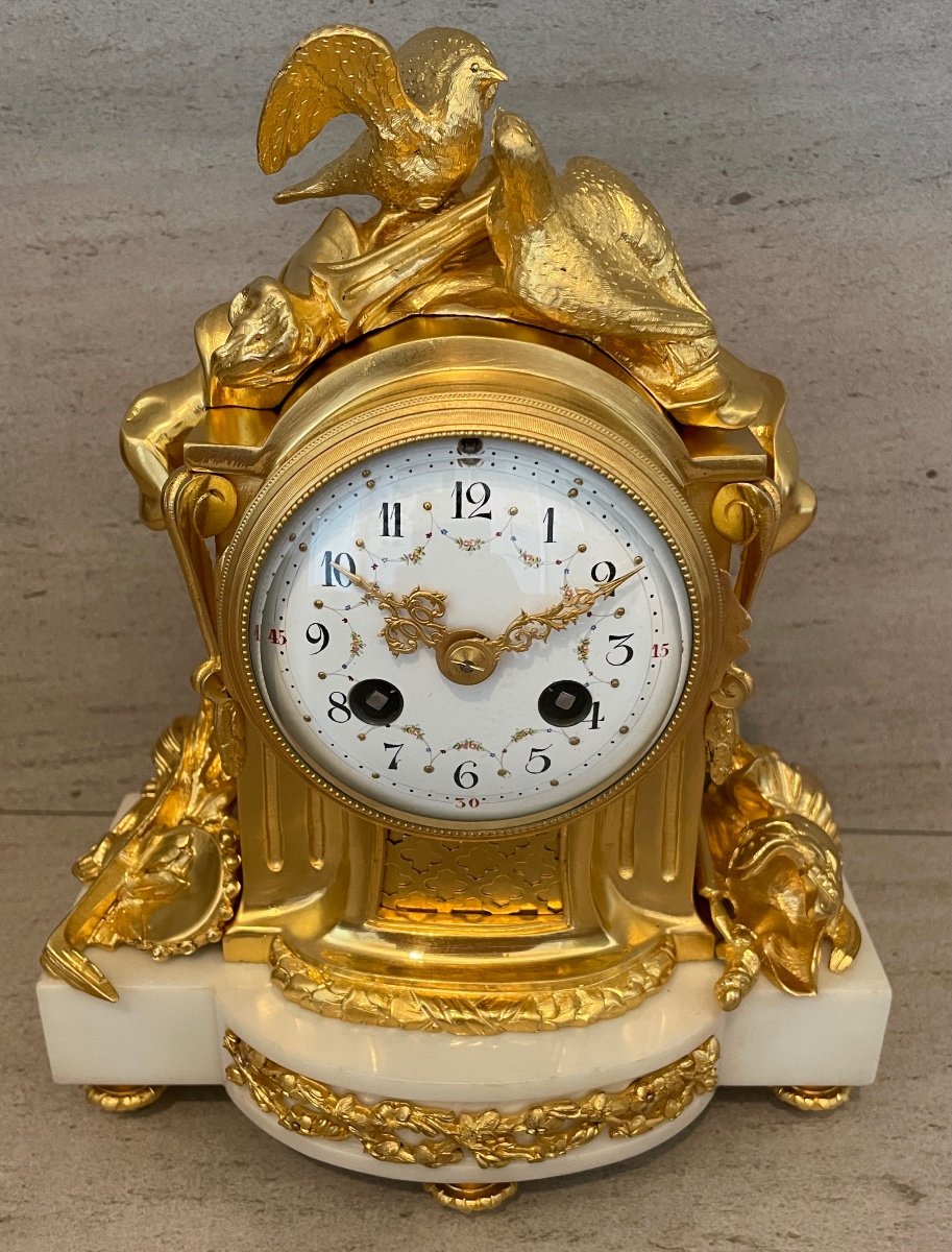 Pendule Borne De Style Louis XVI-photo-3