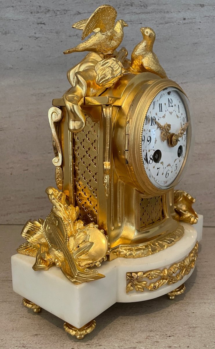 Pendule Borne De Style Louis XVI-photo-2