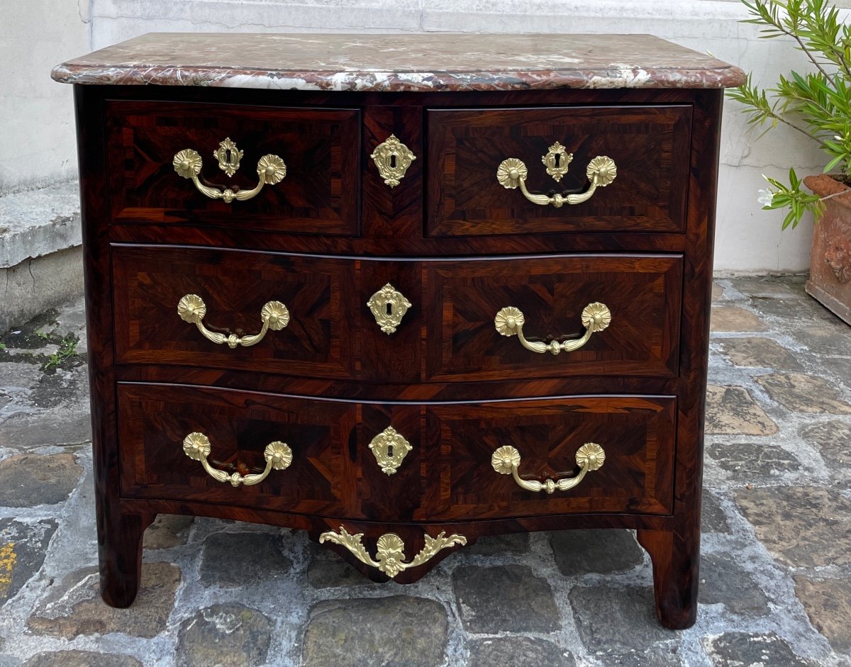 Commode d'époque Louis XIV, En Palissandre.