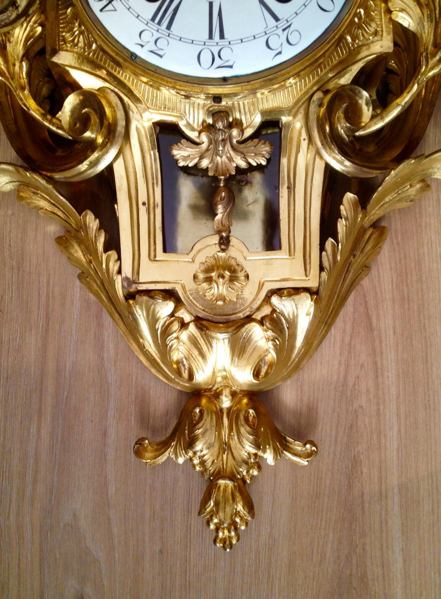 Cartel d'époque Louis XVI : Modèle aux Palmes.-photo-1
