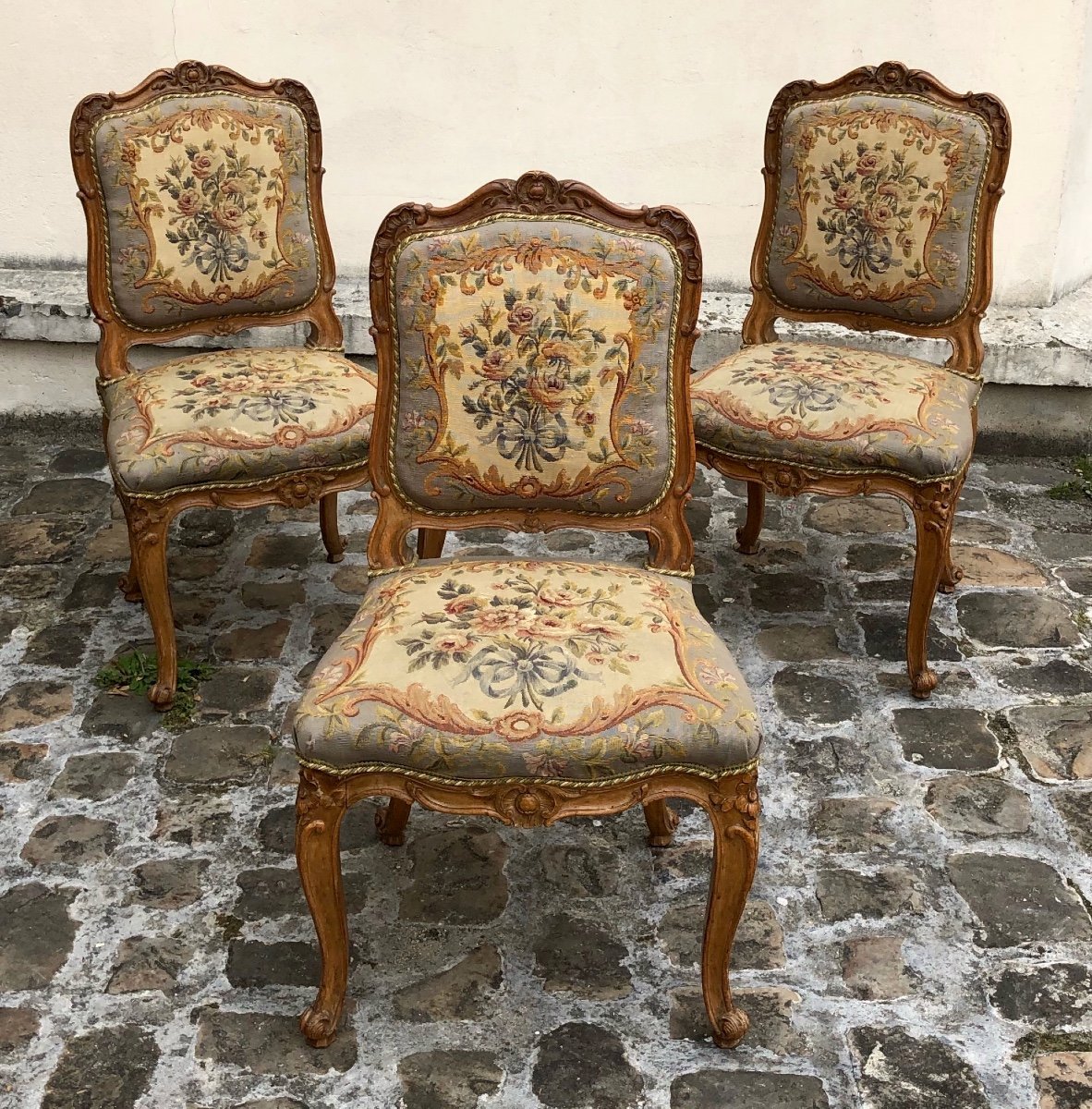 Six Louis XV Chairs-photo-2