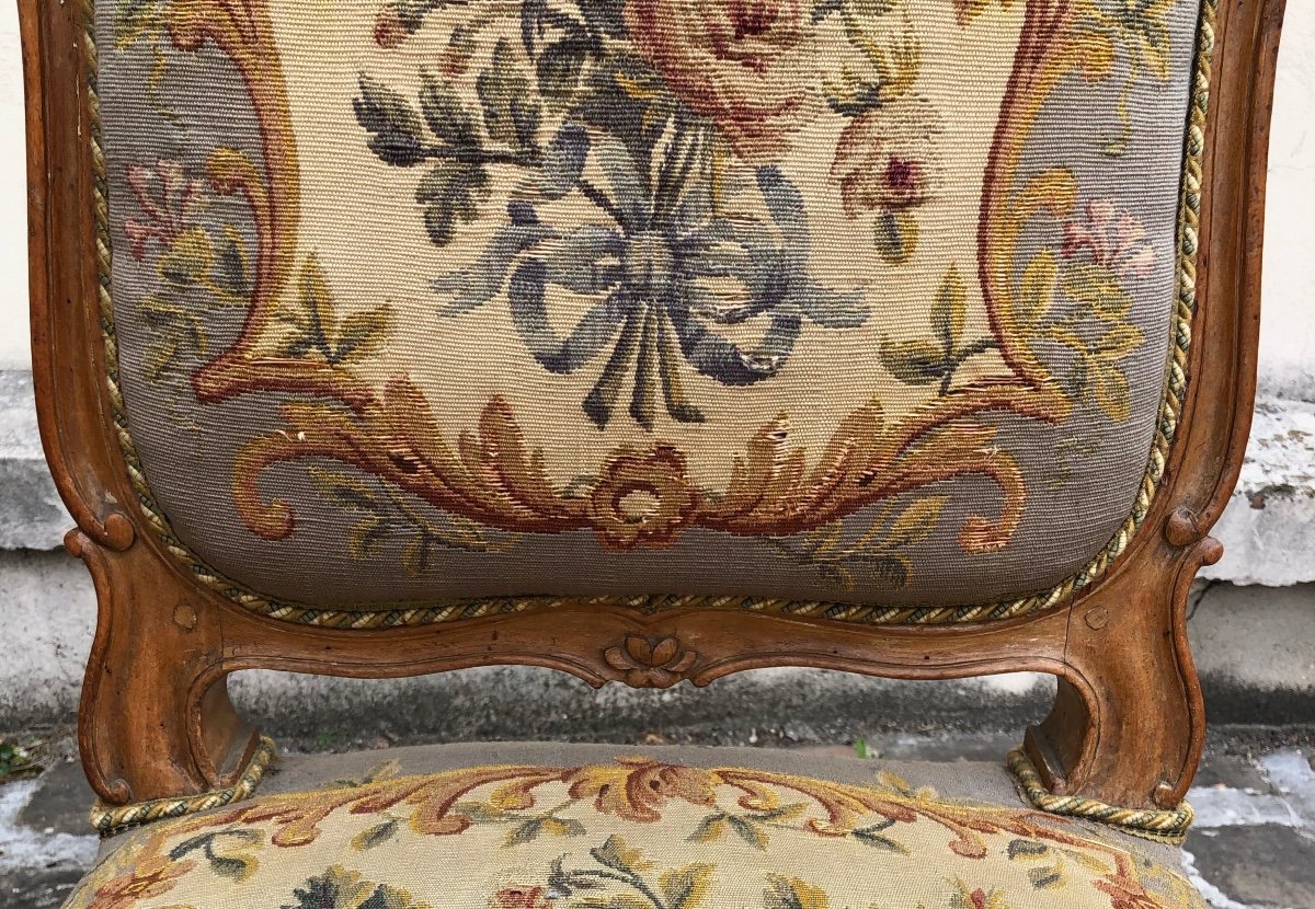 Six Louis XV Chairs-photo-3