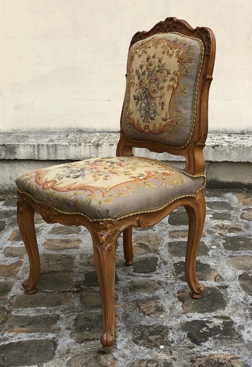 Six Louis XV Chairs-photo-4