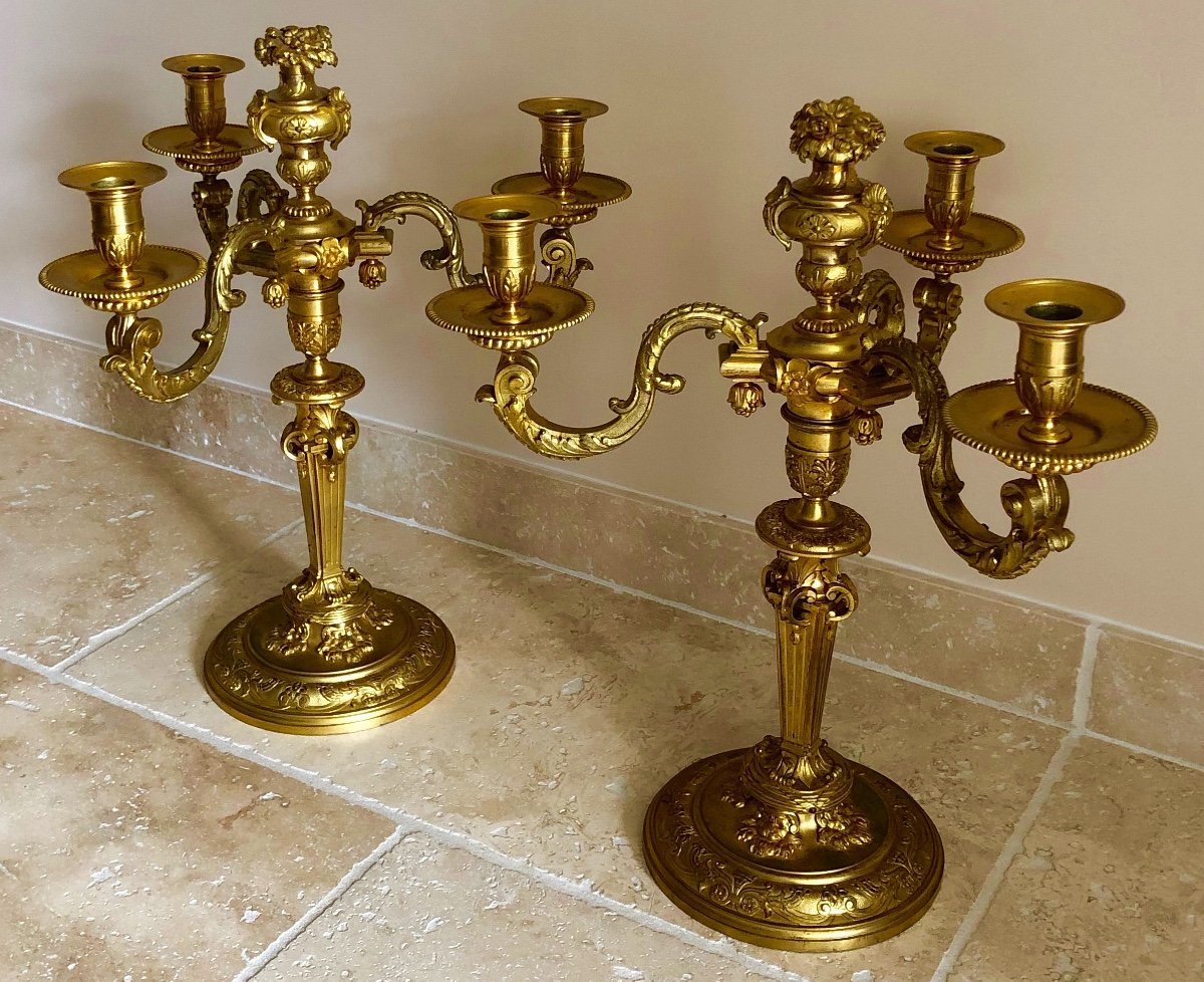 Pair Of Louis XIV Candelabra