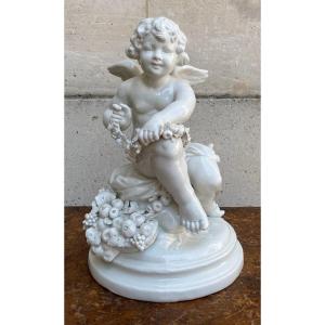 Sculpture: Porcelaine . Amour Aux Fruits 