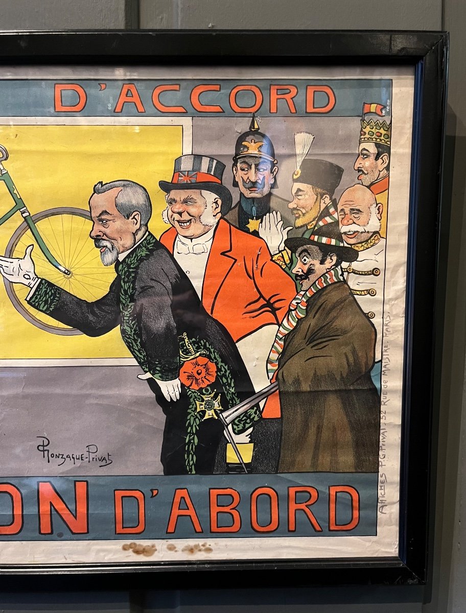 Affiche - Griffon D’abord - Tous Sont D’accord - Gonzague Privat 1910-photo-3