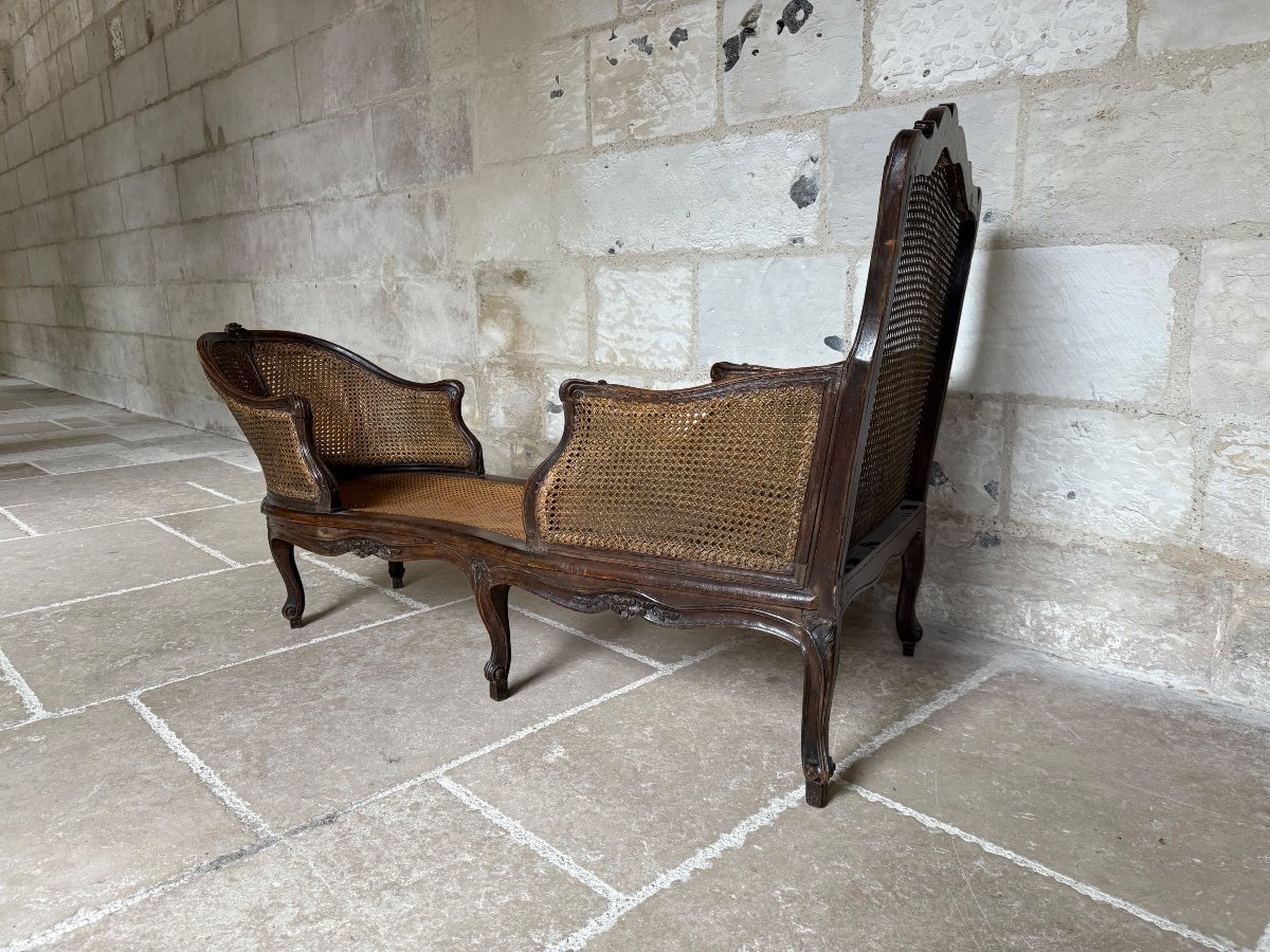 Louis XV Period Chaise Longue - 18th Century-photo-1