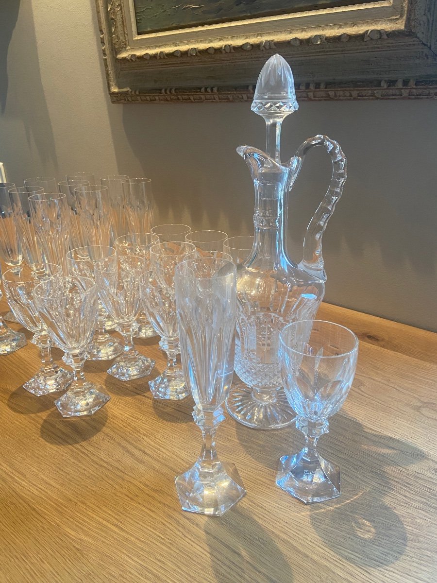 Service 25 verres Saint Louis – La Petite Brocante