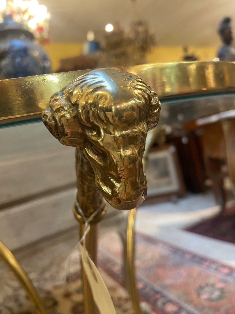 Golden Pedestal Table-photo-4