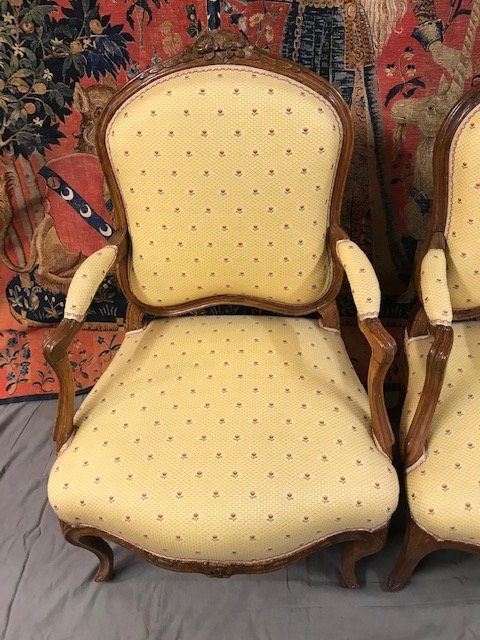 Pair Of 18th Armchairs-photo-3