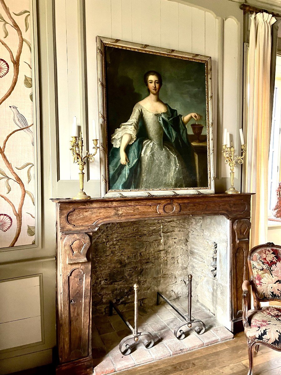 Portrait De Dame De Qualité En Cléopâtre dans Le goût de Jean Marc Nattier-photo-1