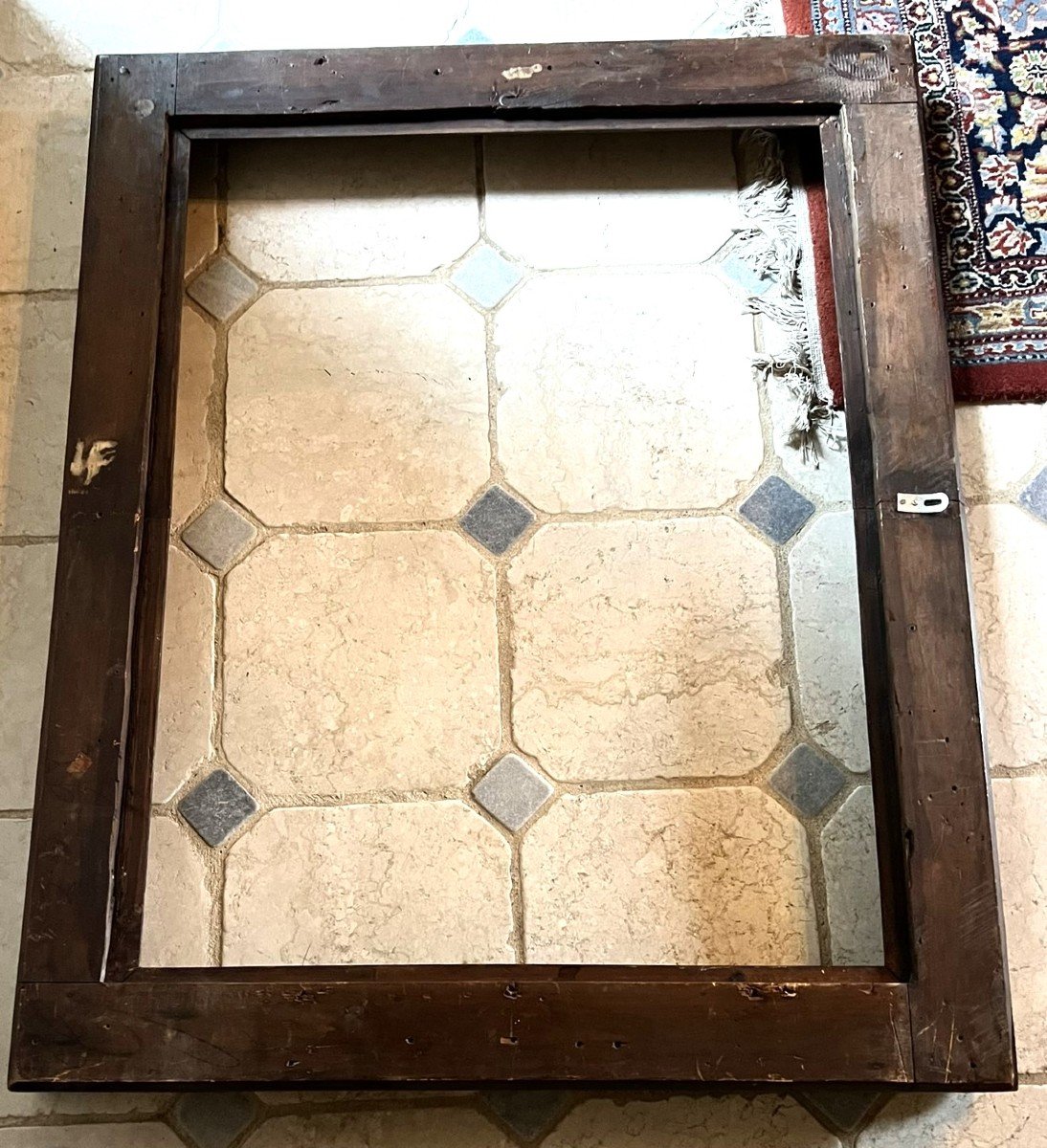 Wooden Frame Decorated With Rows Of Pearls And Foliage-photo-4