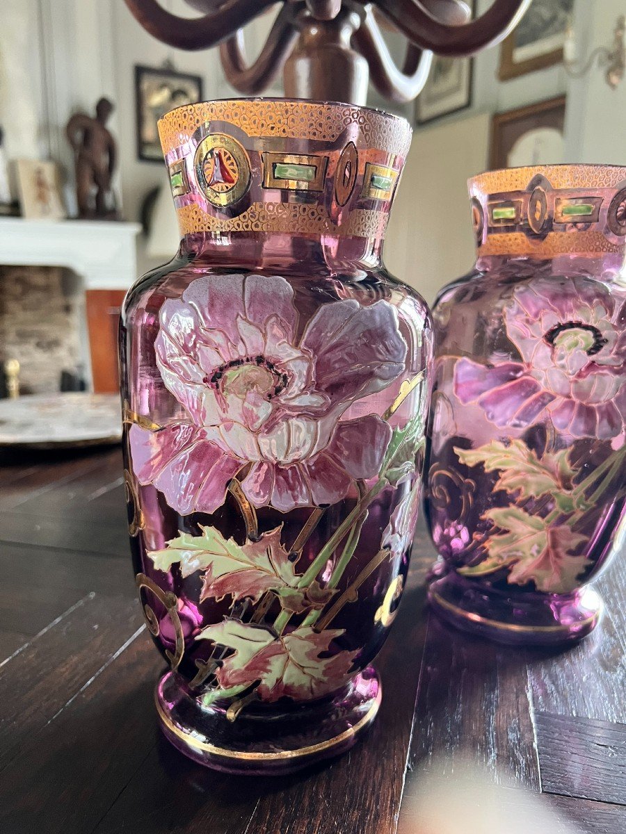 Pair Of Cyrano Model Vases By Théodore Legras-photo-2