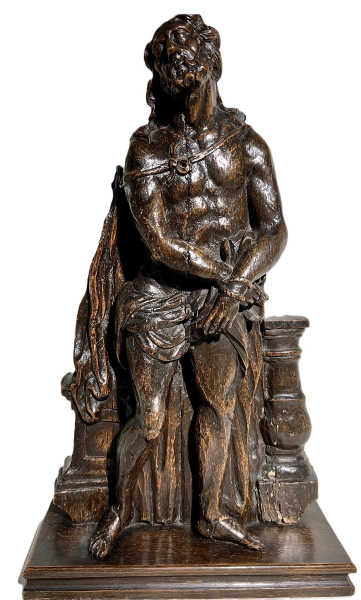 Christ En Bois Sculpté, Fin Du XVIIe Début XVIIIème Siècle