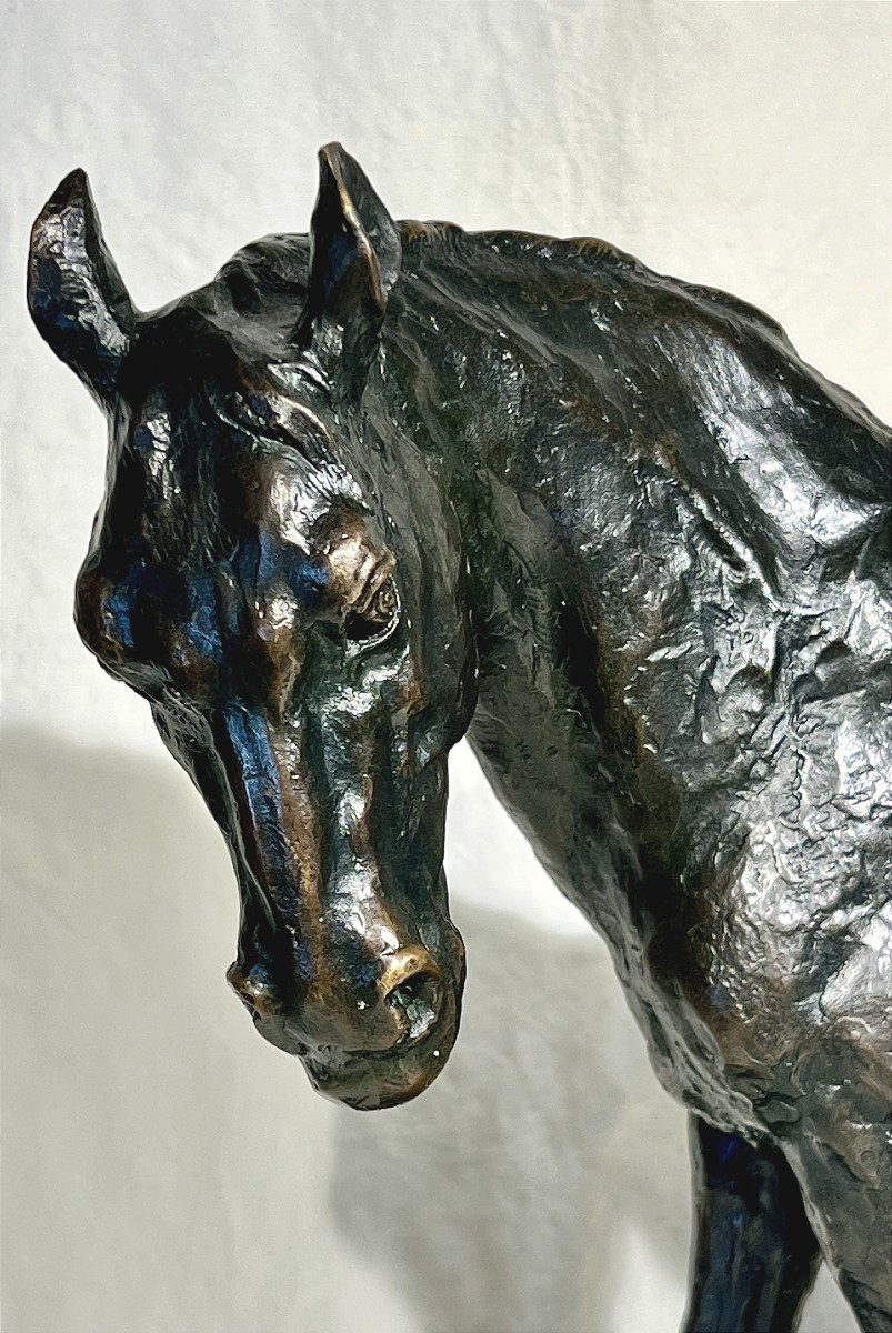 Mare And Her Foal. Bronze By Milo-photo-2