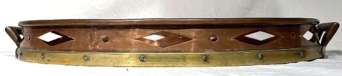 Oval Copper Serving Tray-photo-2