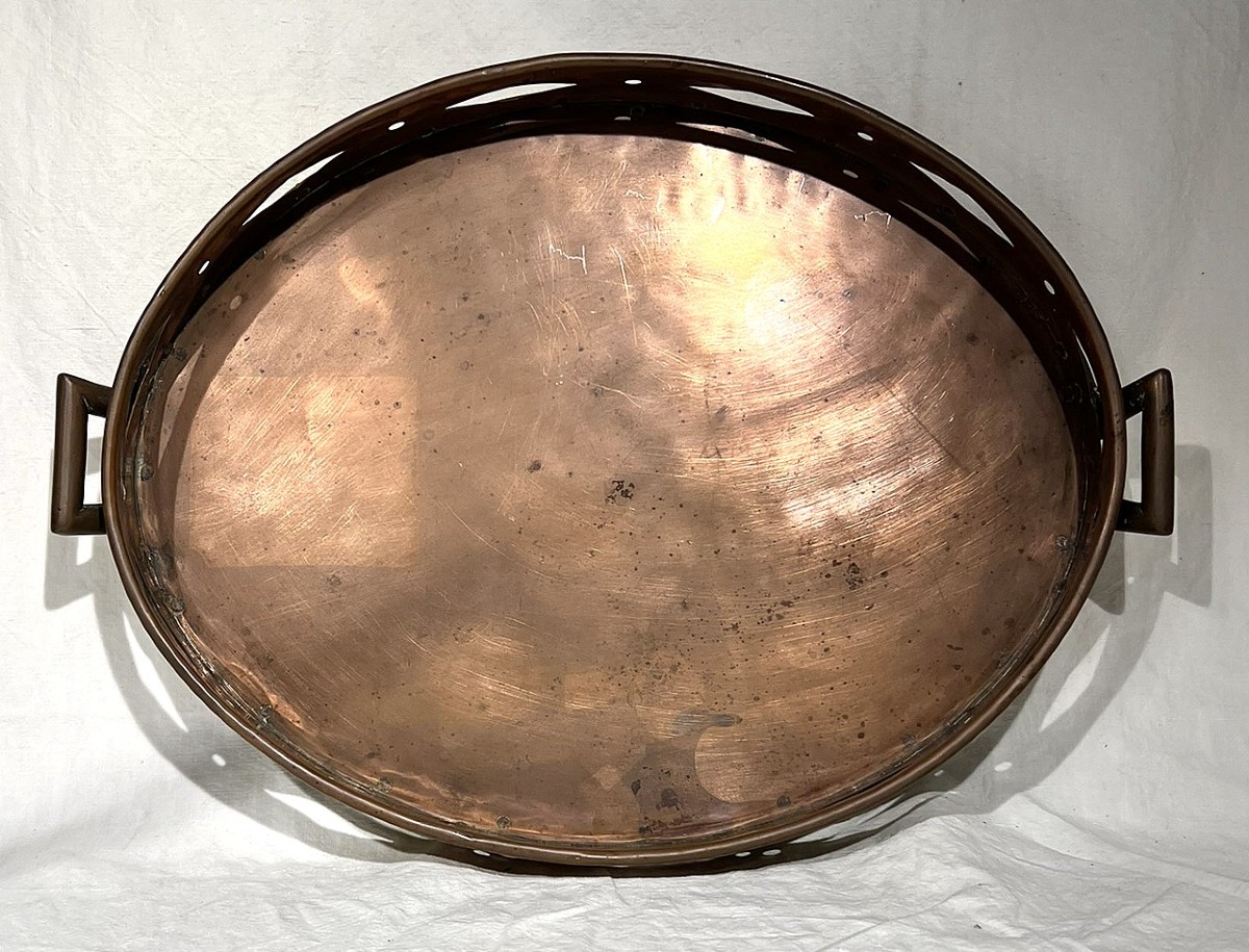 Oval Copper Serving Tray-photo-1