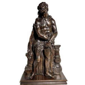 Christ En Bois Sculpté, Fin Du XVIIe Début XVIIIème Siècle