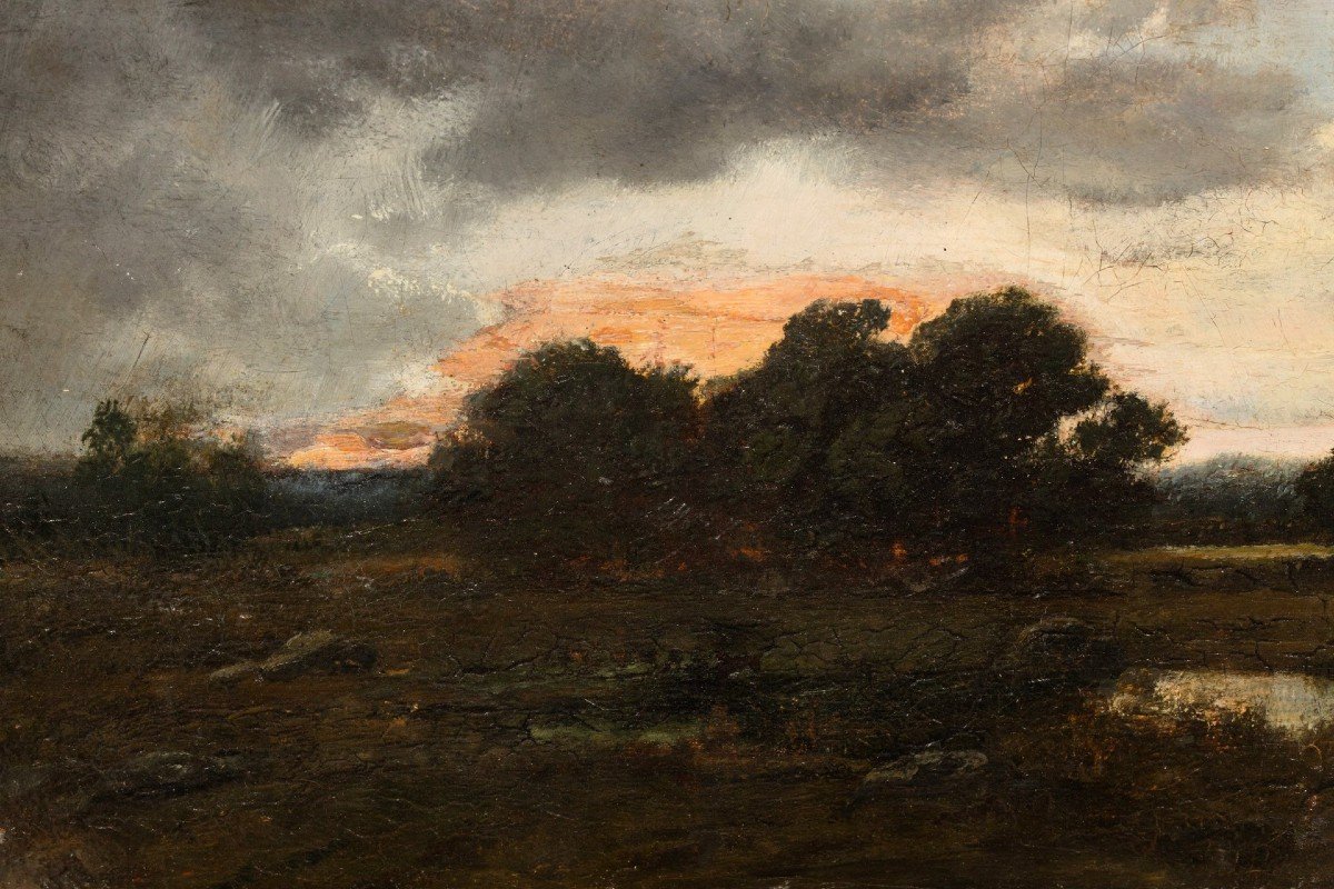 Twilight, Oil On Canvas By Narcisse-virgile Diaz De La Pena (1807 - 1876)-photo-4