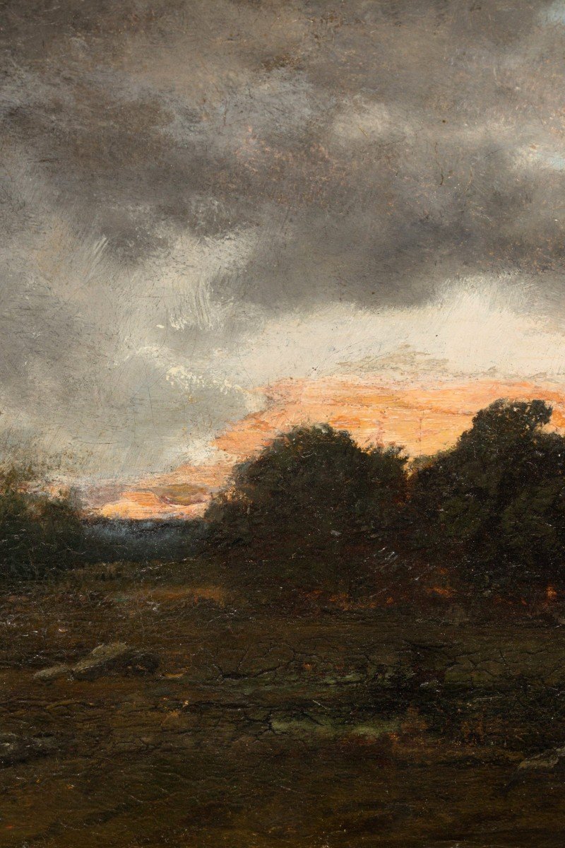 Twilight, Oil On Canvas By Narcisse-virgile Diaz De La Pena (1807 - 1876)-photo-7