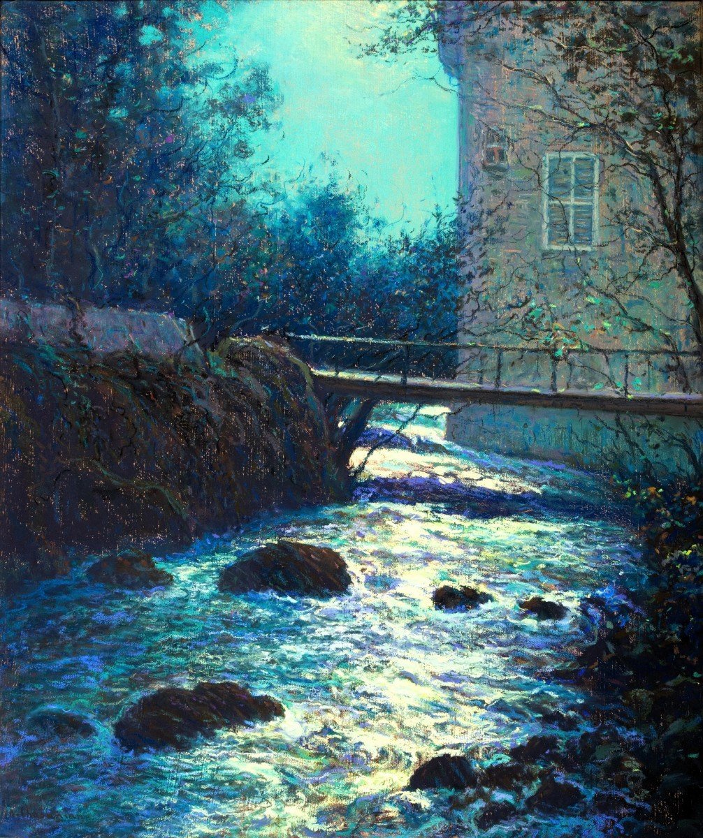 Arsène Chabanian (1864-1949) - Le Vieux Moulin à Eau-photo-1