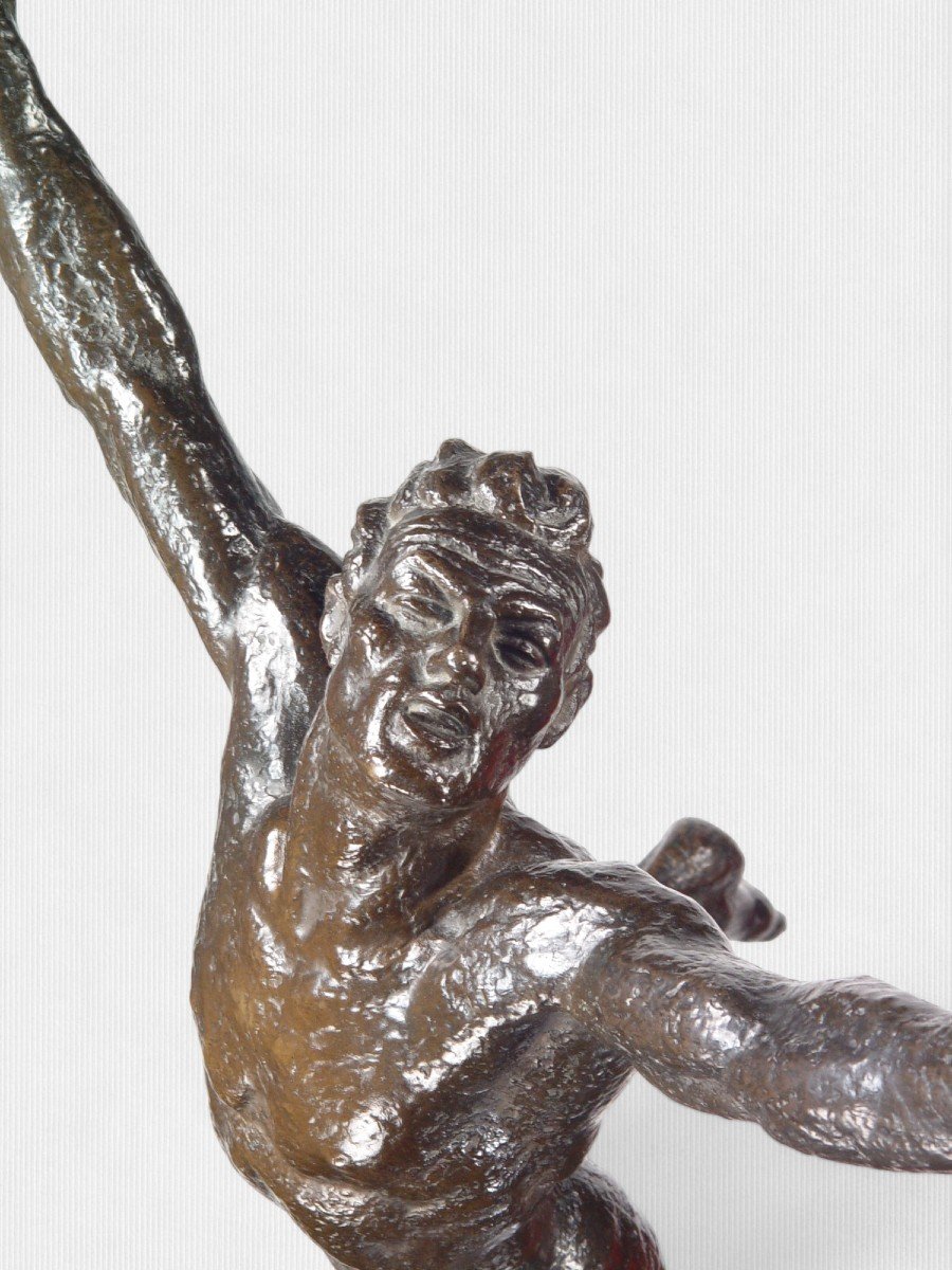 Sokol-athlète Une Sculpture Du Mouvement Et De La Force Par Jan Vítězslav Dušek (1891–1966)-photo-5