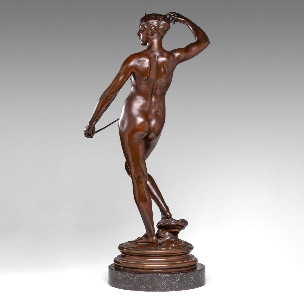 Diana The Huntress, A Bronze Sculpture By Alexandre Falguière (1831–1900)-photo-4