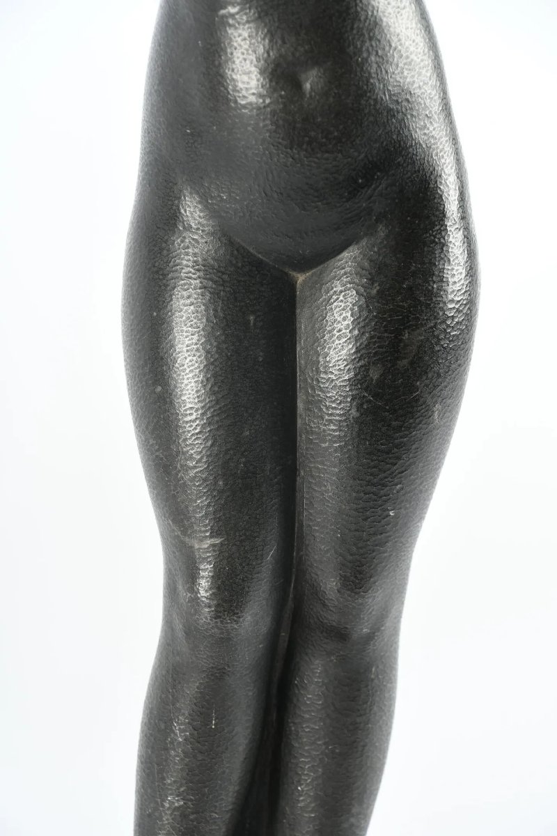 Jeune Femme Debout, Les Bras Sur La Tête – Bronze De Henri Parayre (1879-1970), 1929-photo-1