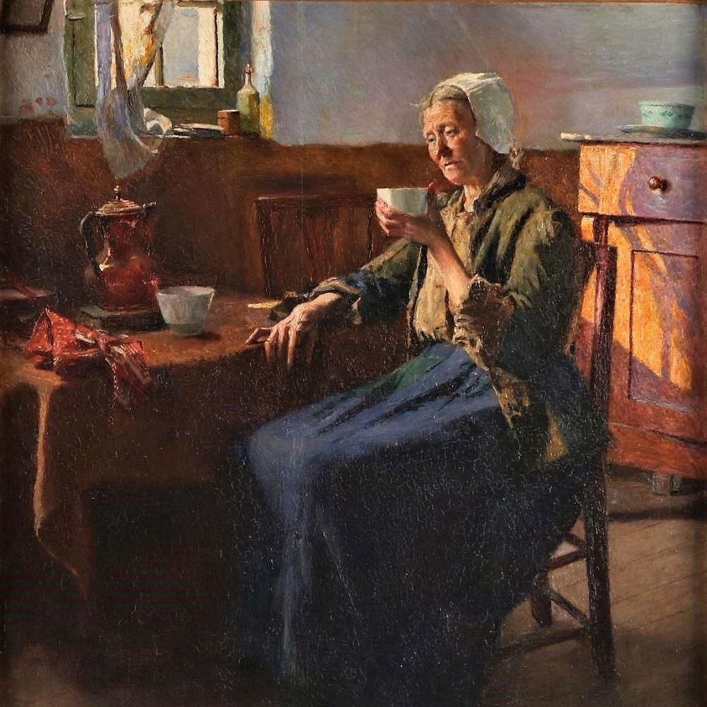 The Old Fisherman Woman By Aloïs Baudry 