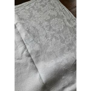 Two Table Napkins - Late 18th Century - Damask - White