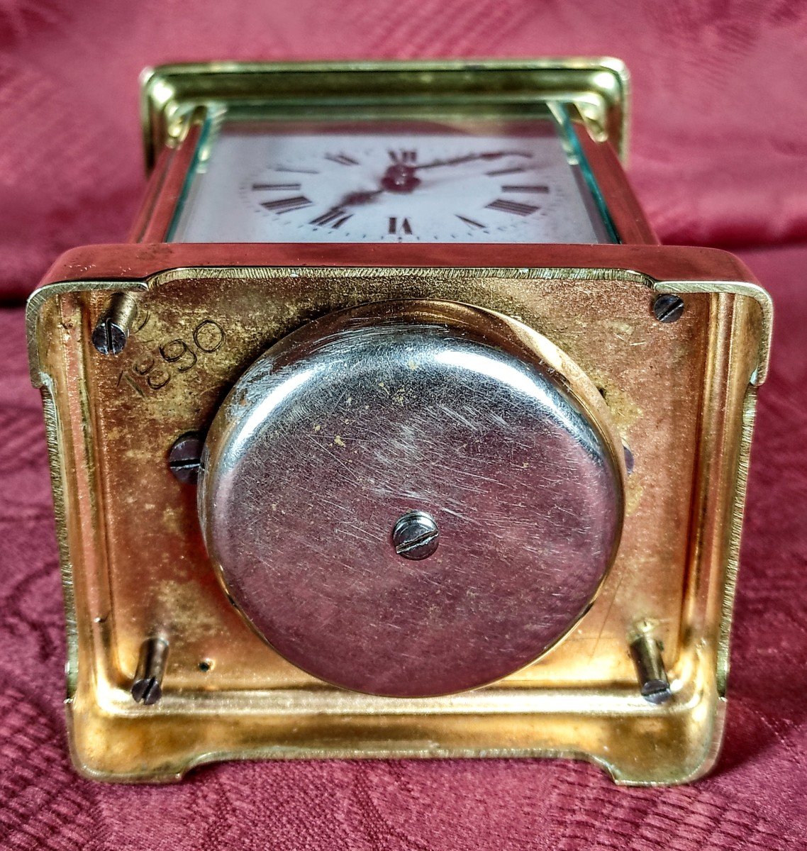 Brass And  Bronze Officer's   Clock-photo-1