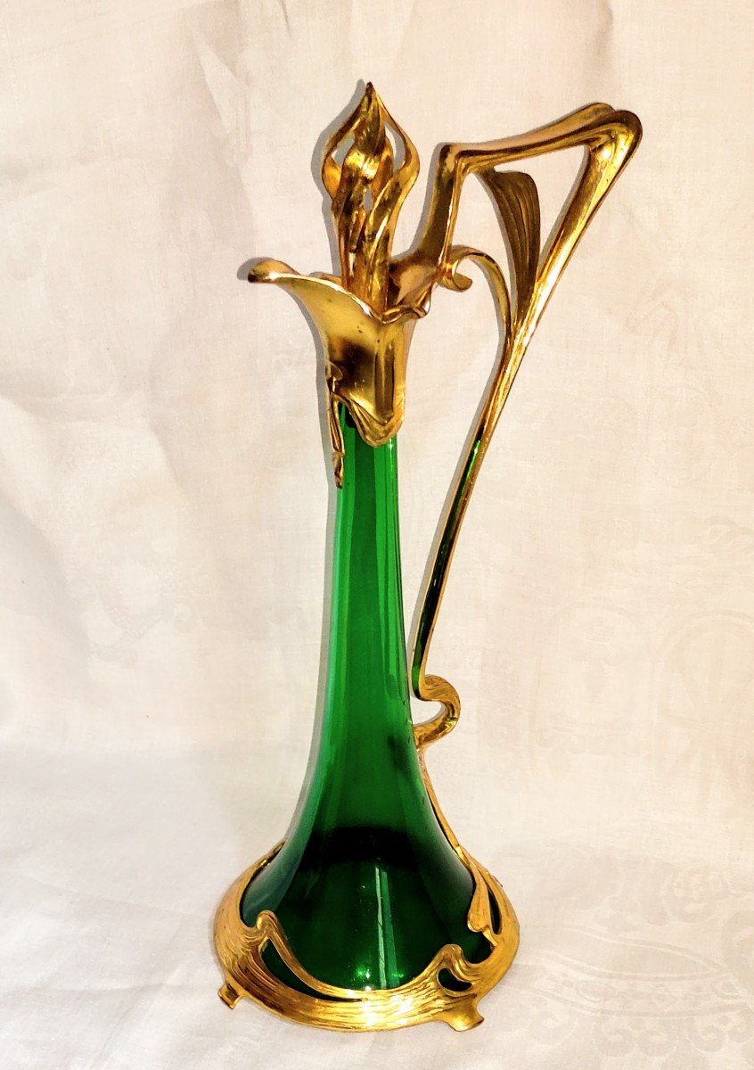 Aiguière  Art  Nouveau  Carafe  Fin  XIXème  Début  XXème-photo-3