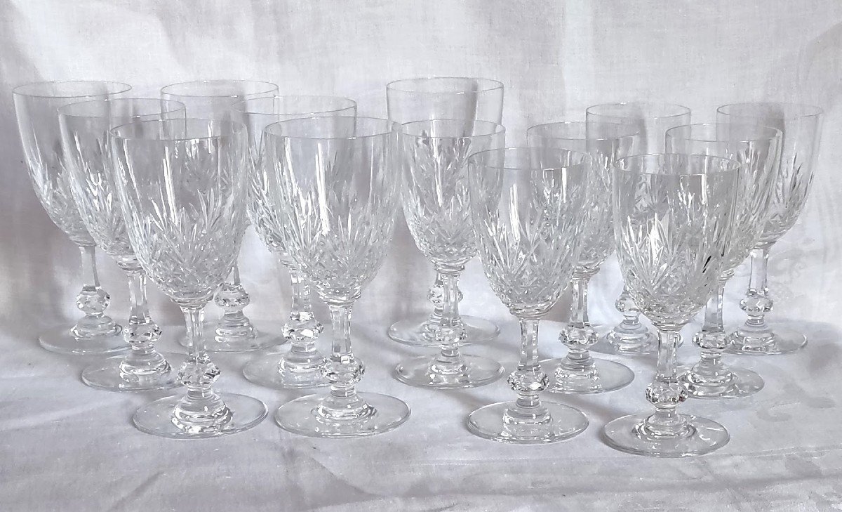 Service Part Of 14 Saint - Louis Glasses Massenet Model