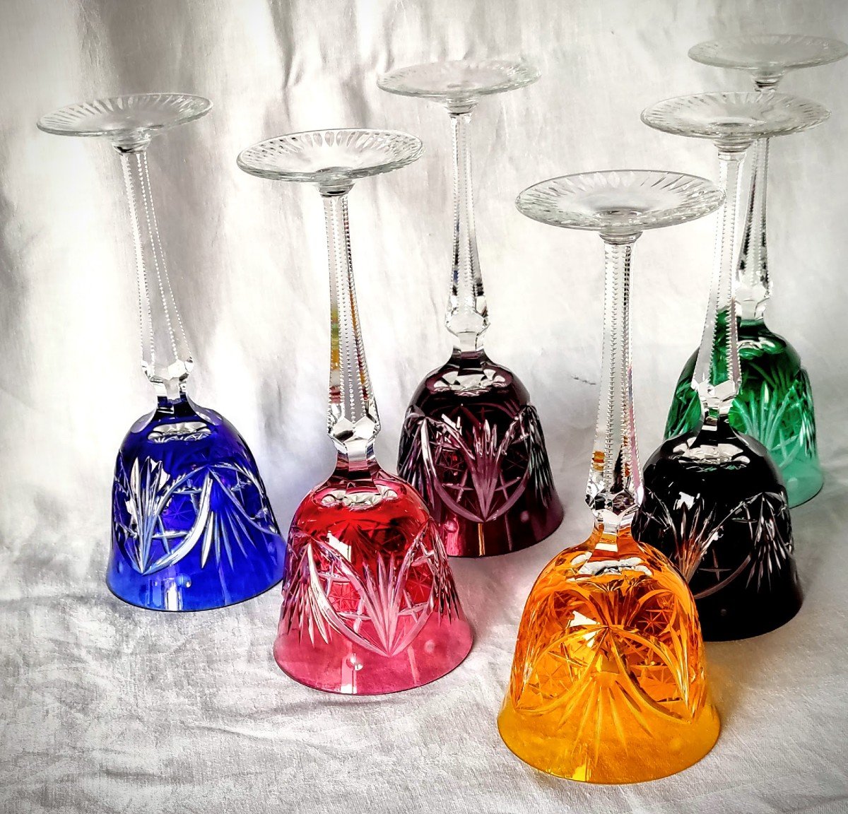 Set Of 6 Rohmer Crystal Wine Glasses-photo-2