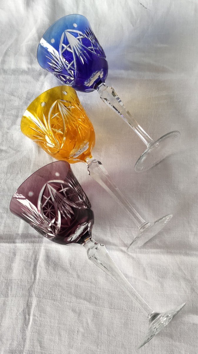 Set Of 6 Rohmer Crystal Wine Glasses-photo-2