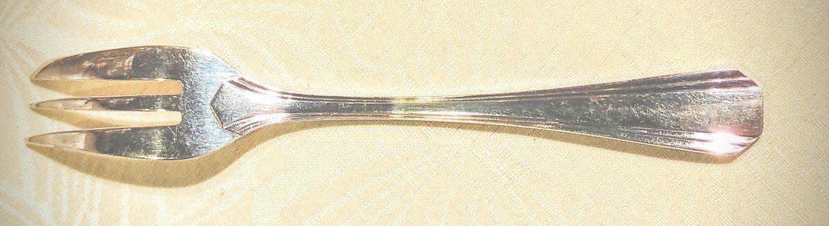 12 Christofle Dessert Forks Boreal Model-photo-4