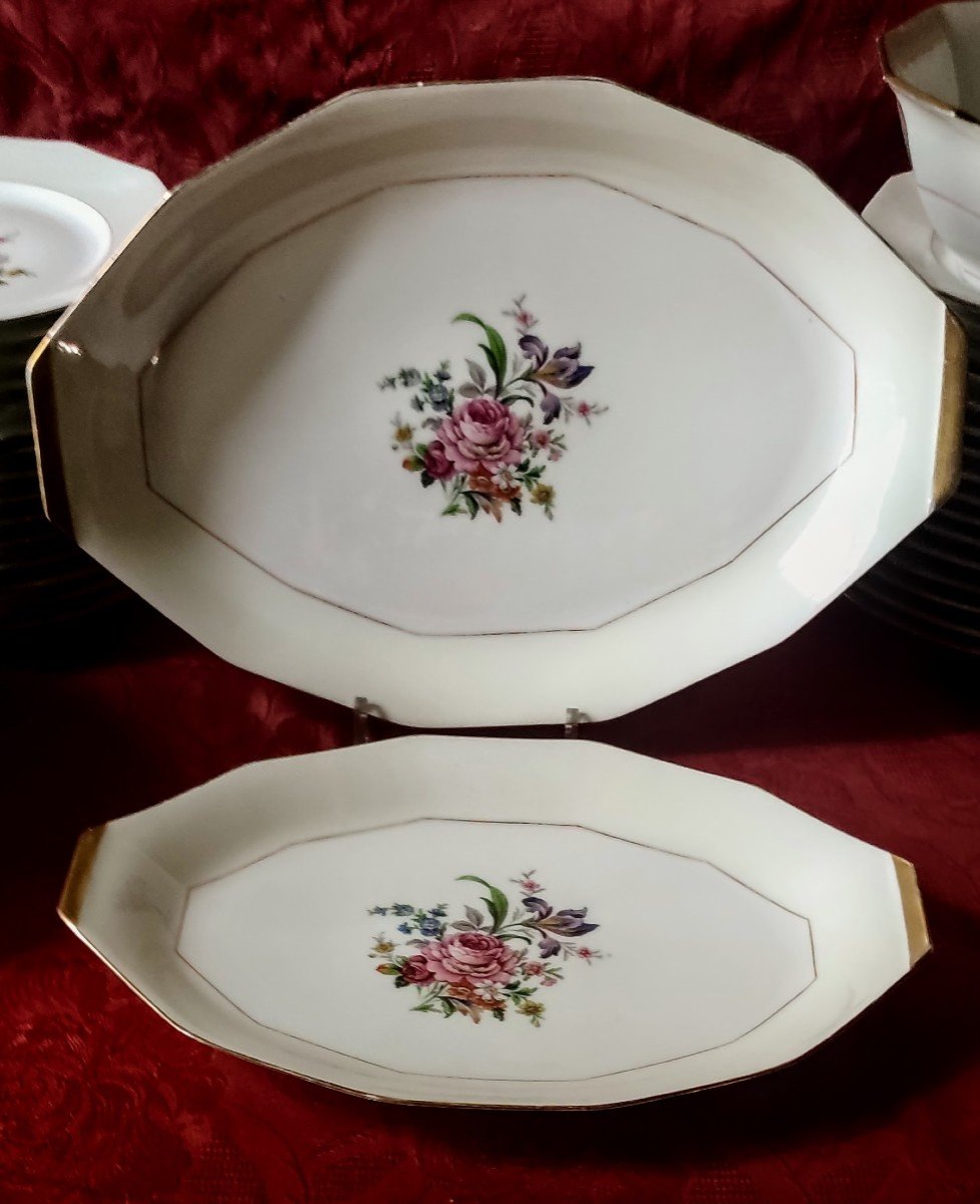 63 Piece Limoges Porcelain Dinnerware Set -photo-4