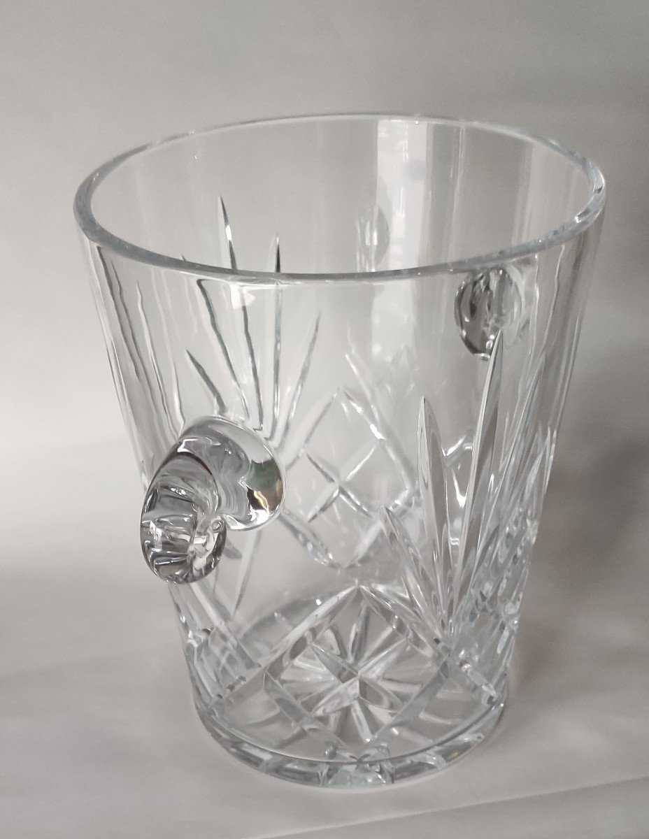 Hand Cut Crystal Champagne Bucket   -photo-4