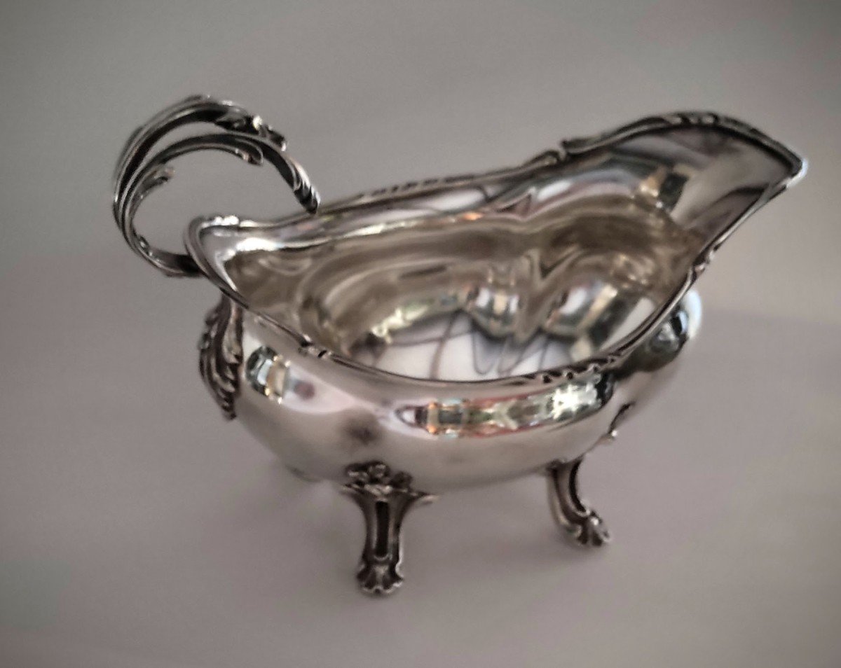 Solid Silver Sauce Boat  285 Gr-photo-1