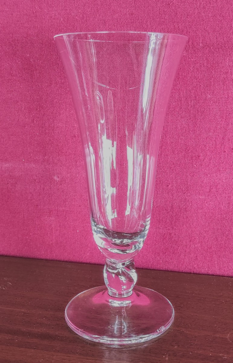 Set Of 6 Daum Orval Champagne Glasses-photo-2