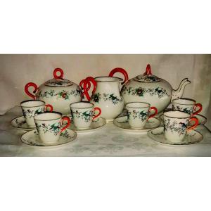 19 Th Century Paris Porcelain Coffee Service