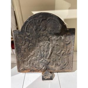 19th Century Decorative Cast Iron Fireplace Plate